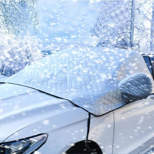 SPYKEY Auto FrontWindschutzscheiben-Schneedecke Für Mercedes Sprinter 2019-2023,Gegen Schnee,Frost,Staub,UV-Schutz Faltbare Frontscheibenabdeckung,E-W148 * 116cm