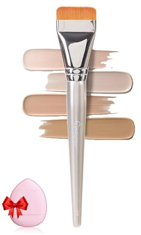 IUHFSIFS Foundation Pinsel【Gleichmäßig Aufgetragen】Ultra Thin Foundation Brush【Neu Leichter Deckkraft】Concealer Pinsel Leicht zu Reinigen Make Up Pinsel Non-haarenden Ultra Thin Make Up