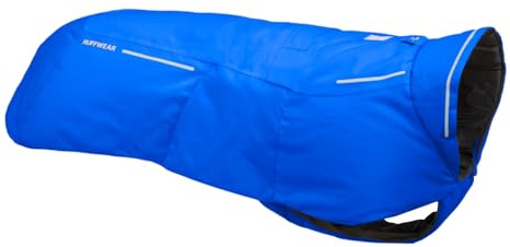 RUFFWEAR Vert X-Small Hunde-Regenjacke, isolierter Allwetter-Hundemantel, wasserdichte Hundejacke, leichte wetterfeste Hundeweste und Winter-Hunderegenmantel, Größe XS, Blue Pool