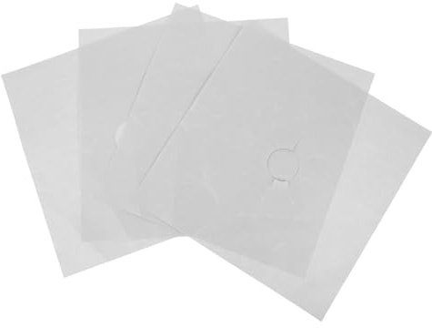 WOONEKY 4pièces Couvre-brûleurs De Cuisinière Gasinière Résistants Chaleur De Plaque De Cuisson Réutilisables Anti-adhésifs Accessoires De Cuisine Pratiques Pour Éviter Les Taches