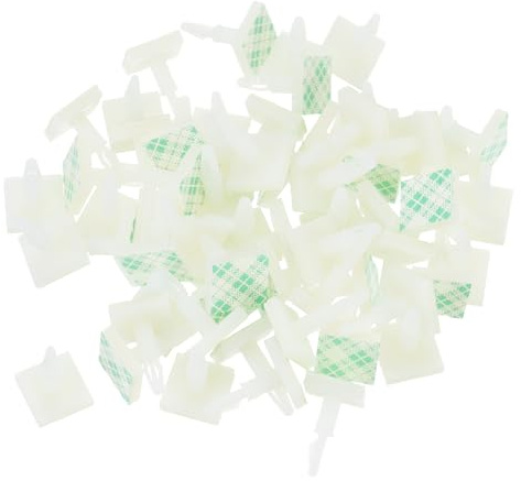 QUARKZMAN 88 Stk. PCB-Abstandshalter Unterstützungshöhe 0,49 Weiß | Selbstklebende, Klebrige Nylon-Isolierabstandshalter, Für Leiterplatten, Passend 3mm bis 3, 2mm