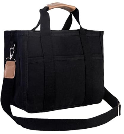 Eisure Mama-Tragetasche – Mama-Tragetasche, Freizeit-Reisetasche, Mama-Tasche mit Fach, Babytasche, Wickeltasche, Rucksack und Tragetasche für Damen, Mädchen, Mutter, Damen (34 x 17 x 24 cm), Schwarz
