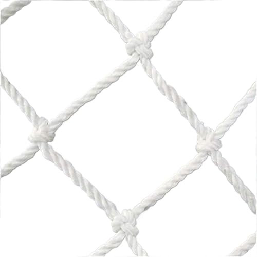 VAYEODEYU Kletternetz Spielplatz, Treppengeländernetz, Nylonnetz, Zaun, weißes Frachtnetz, Gartenschutznetz, Schutznetz for Schaukel-Set(10cm Mesh,2x10m(6.6x32.8ft))