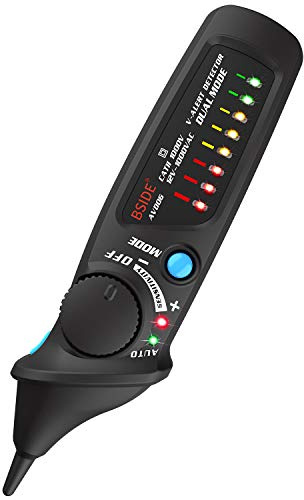 BSIDE AVD06 Tester di tensione senza contatto Penna Tester di Tensione AC 12-1000V modalità automatica/manuale test del filo NCV live Breakpoint Locator con indicatore LED colorato sensibilità