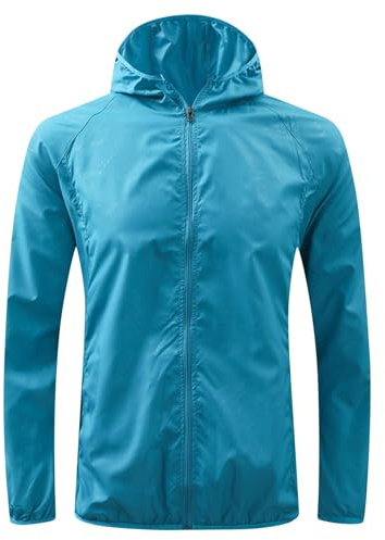 Rain Coats for Women Outdoor Lightweight Full Zip Hoodie Jacket Thin Long Sleeve Fishing Hiking Rain Jackets with Pockets Ladies Sun Protection Tops Hooded Windbreaker
