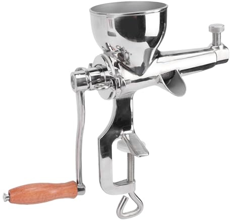 Annadue Handvev Vetegräsjuicer, Manuell Juicepress i Rostfritt Stål 304 med Livsmedelsklassat Material, Stabil Klämma, Effektiv Extraktion, för Ingefära Granatäpple Grönsaker