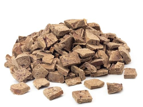 Hígado de cabra liofilizado para perros y gatos | 100% cabra | monoproteína | Snack natural, recompensa de entrenamiento y suplemento barf | Sin cereales, azúcar y aditivos artificiales (50 g)
