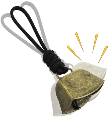 Cow Bells Noise Makers - Multipurpose Loud Bells, Lanyard Harness Bell for Alerting, Metal Ornament Piece, Outdoor Support Tool with Premium Quality, Farm Ranch Kit for Signaling and Tracking