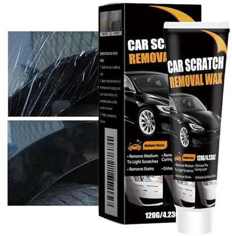 Cancellazione di graffi per auto | Lucidatura 120 g | Prodotto per cancellare graffi per vernice auto | Per la pulizia automatica | Lucido finiture esterne,