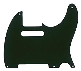 Fender '50s Era Tele Pickguard, 5 Hole Vintage Style Mount - Black (Bakelite)