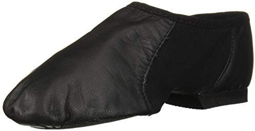 Bloch Girls Neo-Flex Leather Neoprene Slip-On Jazz Dance Shoes, EVA Outsole