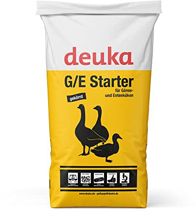 deuka G/E Starter 25 kg | Aufzuchtfutter für Gänseküken und Entenküken | Gänsefutter | Entenfutter | Futter für Gänseküken | Futter für Entenküken | Alleinfuttermittel
