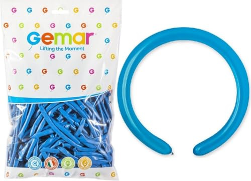 Gemar Globos moldeables manejables Q260, color azul pastel paquete de 100 unidades