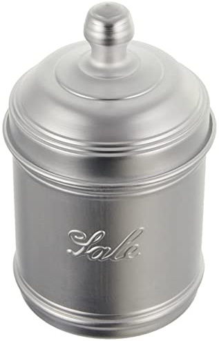 H&H Barattolo alluminio sale 10x12cm lt0,94, Grigio