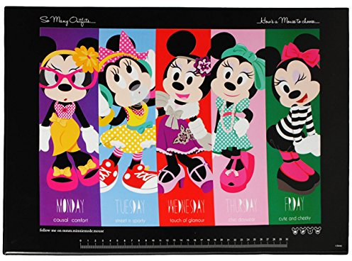 alles-meine.de GmbH Schreibtischunterlage - Minnie Mouse - 50 cm * 35 cm - Kunststoff PVC - beschichtete Unterlage/Knetunterlage/Schreibunterlage/Tischunterlage - Maus ..