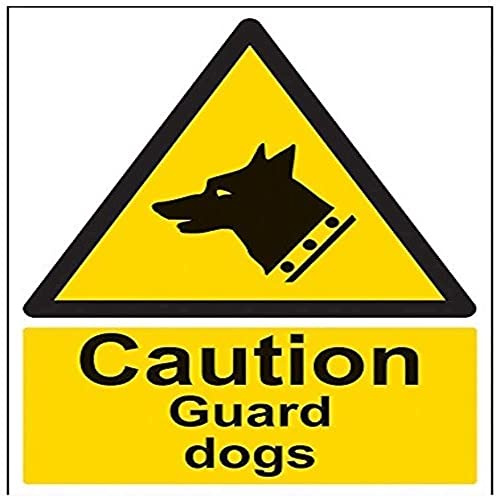 VSafety - Cartel de perro con protector de peligro (300 mm x 400 mm)