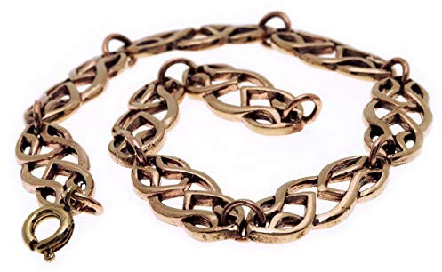 Windalf Celtic Armkette RIGA 19.5 cm Kelten Schmuck Freundschafts Armband Edle Bronze