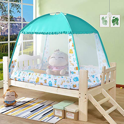 Pop-Up Moskitonetz Bett Baldachin Dreitürige Faltbare Insektenschutzzelt Anti-Moskitonetze für Betten Schlafzimmer freie Installation für Kinder Babys Erwachsene
