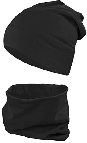 TupTam Jungen Beanie Mütze und Schlauchschal 2er Set