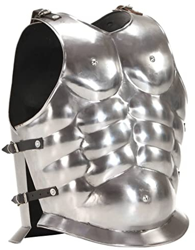 INLIFE Römischer Soldaten-Brustpanzer Kürass Replik LARP Silbern Stahl,5.34kg,286209