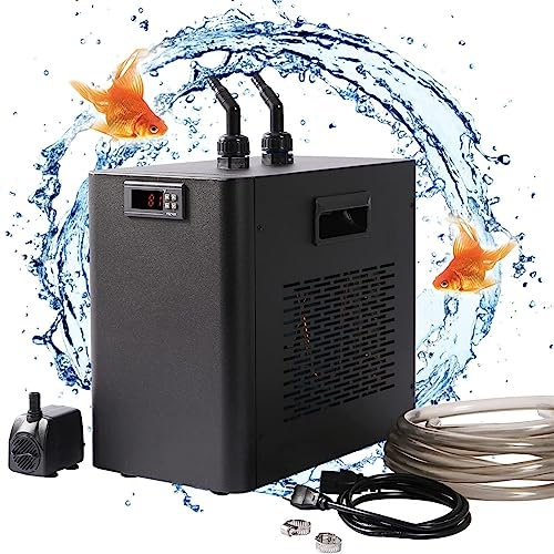 LMYYDES Aquarium Water Chiller Cooler 160L 300L 500L Marine Tank Chiller Water Cooling Machine Suitable Aquarium for Reef Coral Jellyfish Shrimp Water Plants,300L