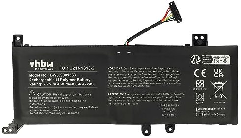 vhbw batteria compatibile con Asus X415MNS, X415UA, X515, X515D, X515DA, X515E, X515EA, X515EAN notebook (4730mAh, 7,7V, Li-Poly)