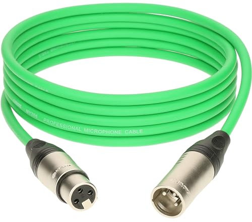 Klotz M1K4FM0750 Mikrofonkabel grün 7,5 m - Mikrofonkabel