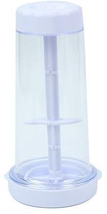 Wilitto Flour Sieve, Rotary Flour Sifter Bottle Shaped Sieve Flour Fine Mesh Sifter Sieve Icing Sugar Sieve Flour Strainer Sieve Handheld Tapioca Powder Dispenser Sieve Container White