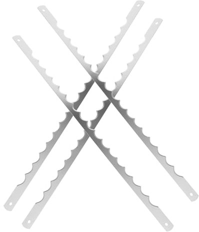 Gadpiparty Brotschneiderklingen Ersatz 4 Stück Gezahnt 260mm Rostfrei Kompatibel Für Brot Toast Kuchen Schneidemaschine Zubehör Für Haushalt Und Bäckerei