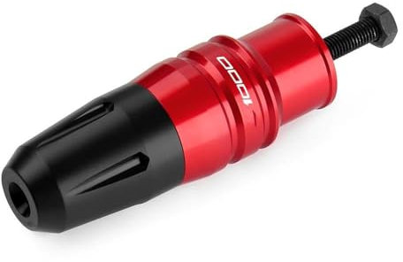 KMWSHAN Motorrad-Slider Sturzschutz Für Kawasaki Z1000SX Motorradzubehör Rahmen Sturzpads Auspuffschieber(Rosso)