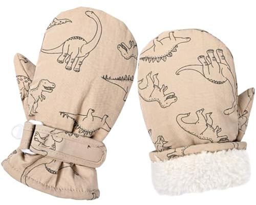 Gants de ski d'hiver imperméables pour enfants moufles antidérapantes doublées en peluche Moufles de Ski Fille Gants Chaud Hiver Moufles Coupe-Vent Respirant Snowboard pour Garçons Filles 2-8 Ans
