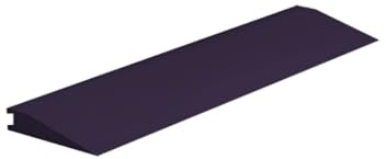 Roppe Rolling Traffic Transition Profile #75, Aubergine, 3/8 H X 9' L X 3-1/8 W