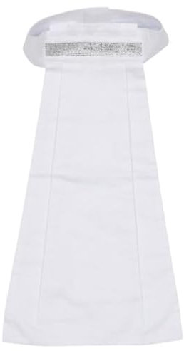 Equipage Plastron Tora weiß mit Silber Glitzer