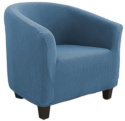 Stretch Sesselhusse blau Clubstuhlschoner Cabriolet Sesselhussen
