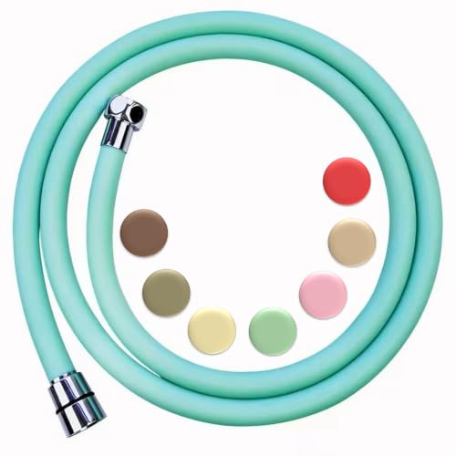 EANAGO färgglad silikonduschslang, 150 cm / 1,5 m, BPA-fri