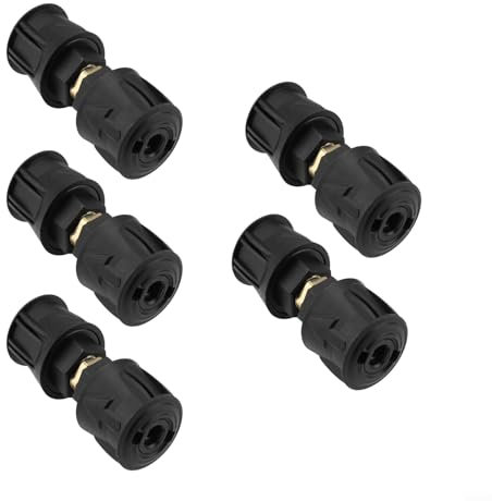 Homeponnew Hochdruck-Schlauchverbinder für K-Hochdruckreiniger, M22 14 mm Innengewinde, Aluminium und Kunststoff, Schnellverschluss-System (5)