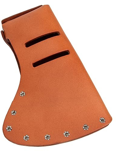 LOORGVEL Professionelle Axt Schutzhülle mit Axt Gürtelhalter aus Rindsleder für Camping Schützende und Dekorative Beilabdeckung Tragbar und Praktisch für Unterwegs