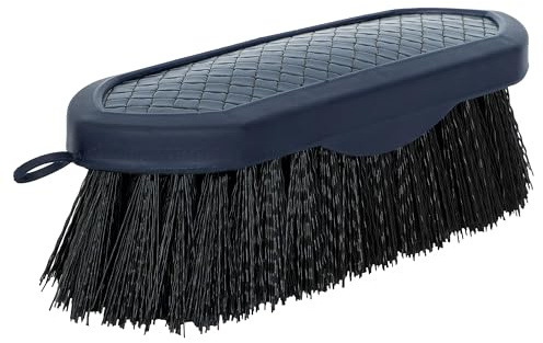 START Pferdebürste mit ergonomischem Griff – Weicher Striegel für Pferde – Fellbürste für sanfte & gründliche Pferdepflege – Antirutsch-Design & praktische Schlaufe (Dunkelblau)
