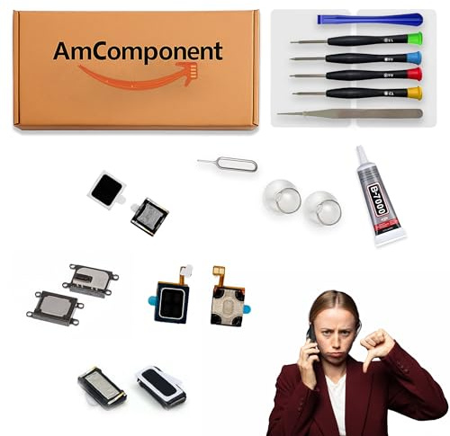 AmComponent - SPEAKER CHIAMATA di ricambio per IPHONE XR ALTOPARLANTE AUDIO CASSA CHIAMATA VOLUME | Componente di ricambio con audio elevato e lunga durata con il dispositivo