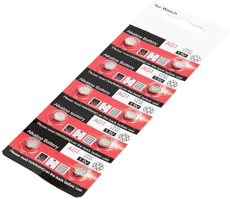 Piles bouton AG1/LR621 - Durabilité - Pour un usage quotidien - Tension stable - Pour petite montre électronique