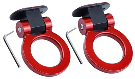 Gatuida Ganchos de Remolque Decorativos para Coche, Ajuste, Abs Resistente al Desgaste, 2 Piezas, Fácil Instalación, Decoración Exterior