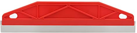 Paint Trim Guard, Skirting Board Painting Tool Multi-Purpose Straight Edge Tool Stainless Steel Paint Shield Wallpaper Scraper for Walls Ceramic Tile Edger Scraper Painting(Red 12Inch)