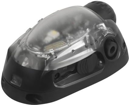 Luce di Segnalazione per Casco Tattico da Softair, Effetti di Illuminazione Multipli, con LED + IR/strobo, Lampada a Coccinella Impermeabile per Sport All'aria Aperta(Black)