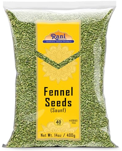 Rani Fennel Seeds (Saunf Sabut) Whole Spice 14oz (400g) ~ All Natural | Gluten Friendly | NON-GMO | Kosher | Vegan | Indian Origin