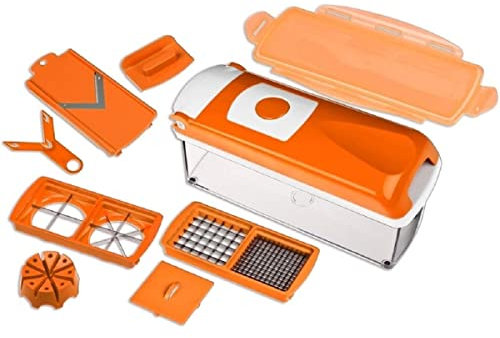 Genius - Nicer Dicer plus Gemüseschneider Multischneider orange 10-tlg. 33616