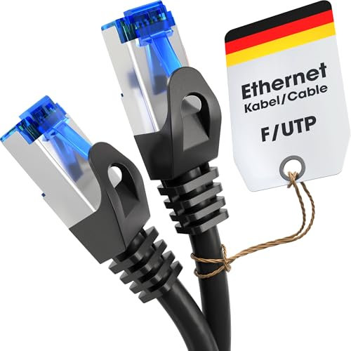 KabelDirekt Netzwerkkabel – Überträgt maximale deutsche Glasfaser-Geschwindigkeit – Netzwerk, Ethernet Kabel, LAN & Patch Kabel – 5x 3m – In 0,25-30m – Gigabit-Netz, Router/Modem, RJ45 (silbern)