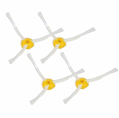 ROBOMARKET Kit d'entretien de rechange pour IROBOT ROOMBA 500 600 700 520 530 550 560 570 580 610 620 630 650 660 680 760 770 780 790 Z Accessoires R Kit de 4 brosses latérales 3 bras