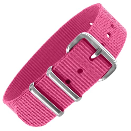 Pacific Time Uhrenarmband Nylon 16 mm bunt atmungsaktiv waschbar Kinder Sport Wechselarmband