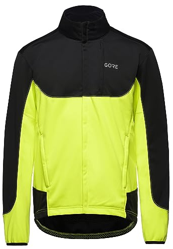 GOREWEAR C5 GORE® WINDSTOPPER® Thermo Trail Jacke, Black/Neon Yellow, M
