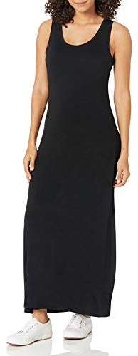 Amazon Essentials Vestido Maxi de Tirantes Mujer, Negro, XS